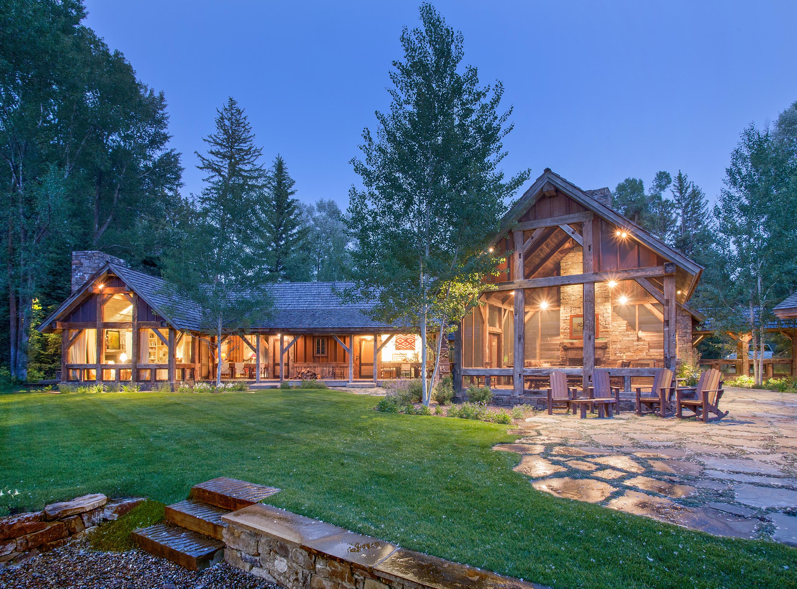 JLF Architects Lazy J Ranch Home Jackson Hole Wyoming - JLF Architects